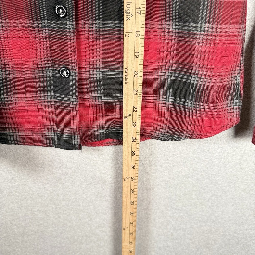 Dixxon Flannel Company Adam's Polishes Red Black Gray Plaid Flannel SmallPockets - Picture 5 of 6